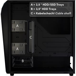 Inter-Tech N21-02 Arthurus Midi Tower ohne Netzteil schwarz