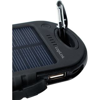 LogiLink Solar Power Charger 5000mAh schwarz