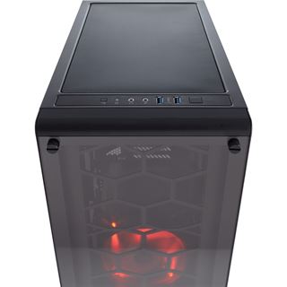 Corsair Crystal 460X mit Sichtfenster Midi Tower ohne Netzteil schwarz