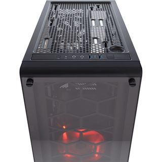 Corsair Crystal 460X mit Sichtfenster Midi Tower ohne Netzteil schwarz