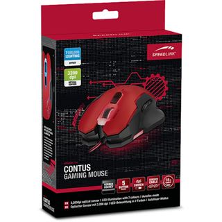 Speedlink Contus Gaming USB schwarz/rot (kabelgebunden)