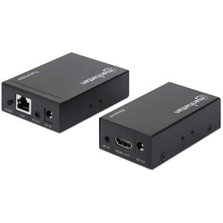 Manhattan MH Extender,HDMI 1080p,Up To 50 m,Cat5e,Black, Retail Box