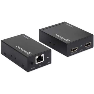 Manhattan MH Extender,HDMI 1080p,Up To 50 m,Cat5e,Black, Retail Box