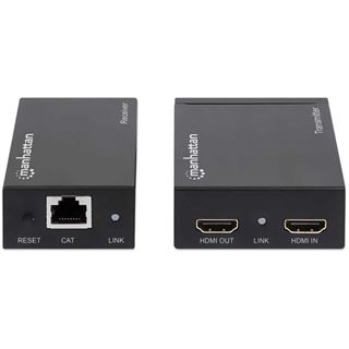 Manhattan MH Extender,HDMI 1080p,Up To 50 m,Cat5e,Black, Retail Box