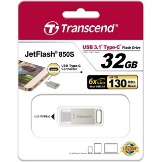 32 GB Transcend JetFlash 850 gold USB 3.1 Typ-C