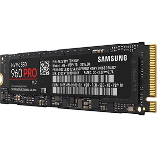 1TB Samsung 960 Pro M.2 2280 NVMe PCIe 3.0 x4 32Gb/s 3D-NAND MLC