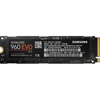 1TB Samsung 960 Evo M.2 2280 NVMe PCIe 3.0 x4 32Gb/s 3D-NAND TLC