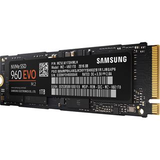 1TB Samsung 960 Evo M.2 2280 NVMe PCIe 3.0 x4 32Gb/s 3D-NAND TLC