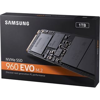 1TB Samsung 960 Evo M.2 2280 NVMe PCIe 3.0 x4 32Gb/s 3D-NAND TLC