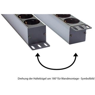 (€9,14*/1m) 1.80m Good Connections Steckdosenleiste 19"