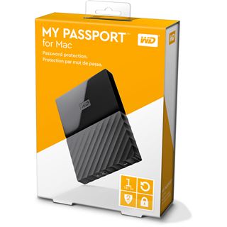 1TB WD My Passport for Mac WDBFKF0010BBK-WESN 2.5" (6.4cm) USB