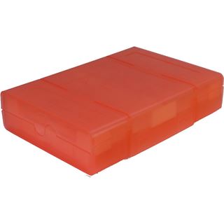 Inter-Tech AC Schutz-Box 1x 3,5" oder 4x 2,5" Kunststoff Rot