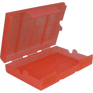 Inter-Tech AC Schutz-Box 1x 3,5" oder 4x 2,5" Kunststoff Rot