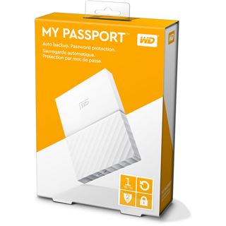 1TB WD My Passport WDBYNN0010BWT-WESN 2.5" (6.4cm) USB 2.0 / USB