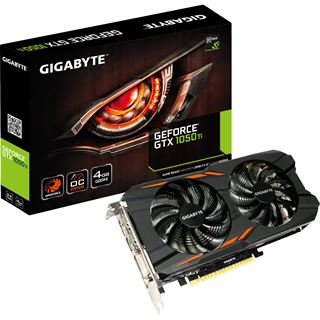 4GB Gigabyte GeForce GTX 1050 Ti Windforce OC 4G Aktiv PCIe 3.0 x16