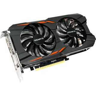 4GB Gigabyte GeForce GTX 1050 Ti Windforce OC 4G Aktiv PCIe 3.0 x16