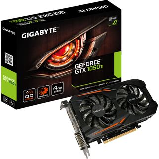 4GB Gigabyte GeForce GTX 1050 Ti OC 4G Aktiv PCIe 3.0 x16 (Retail)