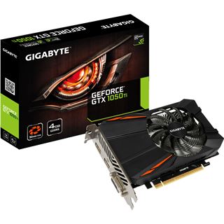 4GB Gigabyte GeForce GTX 1050 Ti D5 4GD Aktiv PCIe 3.0 x16 (Retail)
