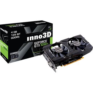 4GB INNO3D GeForce GTX 1050 Ti Twin X2 Aktiv PCIe 3.0 x16 (Retail)