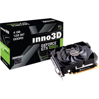 4GB Inno3D GeForce GTX 1050 Ti Compact X1 Aktiv PCIe 3.0 x16 (Retail)
