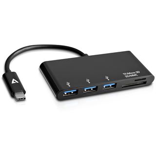 V7 USB-C TO 5IN1 HUB BLACK