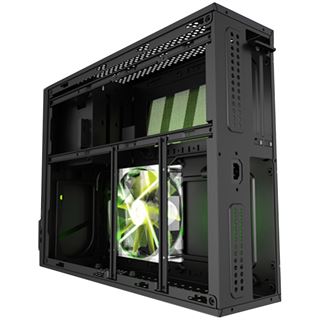 Azza Z 103 Mini-ITX ohne Netzteil schwarz/gruen