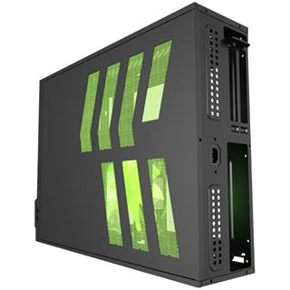 Azza Z 103 Mini-ITX ohne Netzteil schwarz/gruen