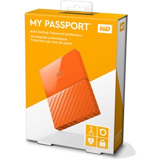 1TB WD My Passport WDBYNN0010BOR-WESN 2.5" (6.4cm) USB 2.0 / USB