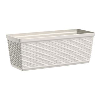 emsa Blumenkasten AQUA PLUS CASA MESH, (B)500 mm, wei&szlig;