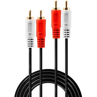 (&euro;2,45*/1m) 2.00m Lindy Audio Anschlusskabel Cinch Stecker auf