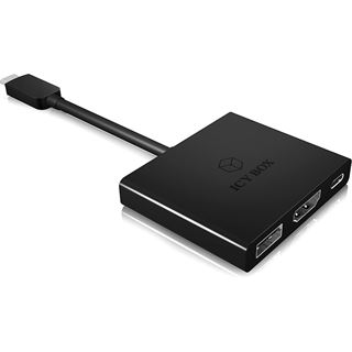 ICY BOX IB-DK4031-CPD Adapter USB Type-C auf HDMI +USB Type-A + USB