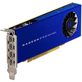 4GB AMD Radeon Pro WX 4100 Aktiv PCIe 3.0 x16 (x8) (Retail)