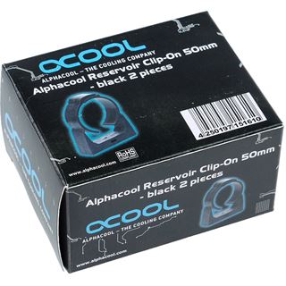 Alphacool AGB Universal Halterung Clip-On 50mm - Schwarz 2 St&uuml;ck