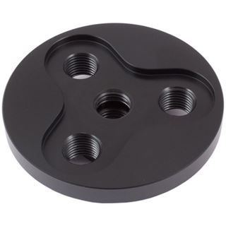 Aquacomputer Deckel f&uuml;r aqualis aus Delrin, vier Bohrungen