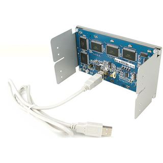 Alphacool LCD-Display 240x128 Pixel Blau neg. silber