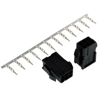 Phobya VGA Power Connector 6Pin Buchse (4-eckig) inkl. 6 Pins - 2