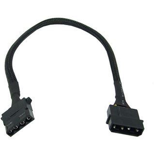 Phobya 4Pin Molex Stromverlängerung 30cm - Schwarz