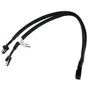 Phobya 0.30m Molex 3pin auf 2x 3pin Y-Kabel für Lüfter