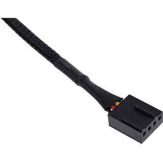 Phobya 4Pin PWM Stecker auf Stecker 60cm - Schwarz