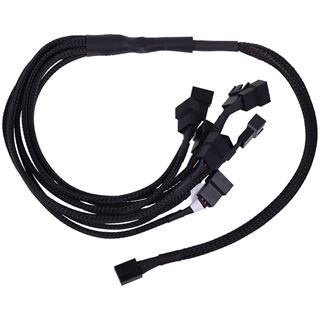 Phobya Y-Kabel 4Pin PWM auf 9x 4Pin PWM 60cm - Schwarz