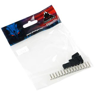 Phobya Fan Power Connector 3Pin Buchse inkl. 3 Pins - 5 St&uuml;ck
