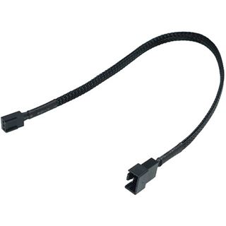 Phobya Adapter 4Pin PWM (Buchse) auf 3Pin (Stecker) 30cm - Schwarz