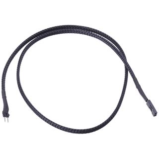 Phobya 2pin-Kabel Verlängerung Buchse/Stecker 60cm - Schwarz