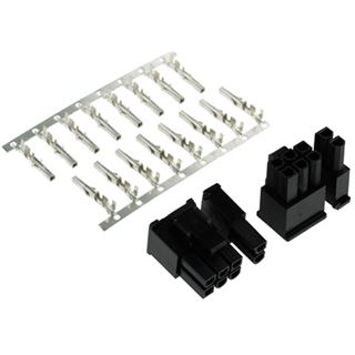 Phobya VGA Power Connector 6+2Pin Stecker inkl. 8 Pins - 2 St&uuml;ck