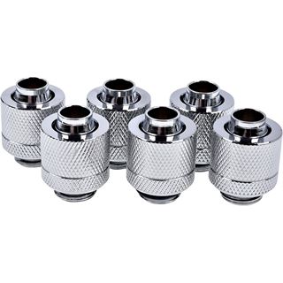 Alphacool Eiszapfen 13/10mm Anschraubt&uuml;lle G1/4 - Chrome Sixpack