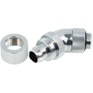 Alphacool HF 13/10 Anschraubt&uuml;lle 45&deg; drehbar G1/4 - Chrome
