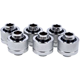 Alphacool Eiszapfen 19/13mm Anschraubt&uuml;lle G1/4 - Chrome Sixpack