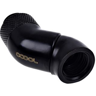 Alphacool Eiszapfen Winkeladapter Doppel-45° drehbar G1/4 AG auf