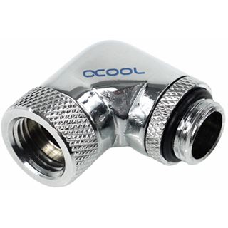 Alphacool HF Winkeladapter 90&deg; drehbar G1/4 AG auf G1/4 IG -