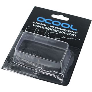 Alphacool HF Doppelnippel G1/4 AG auf G1/4 AG drehbar - Deep Black